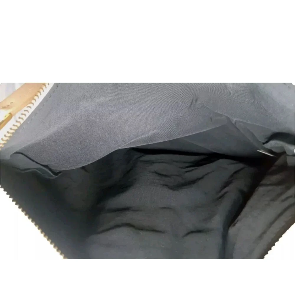 Treesje Leather Clutch Purse Large Evening Bag Yellow Tan